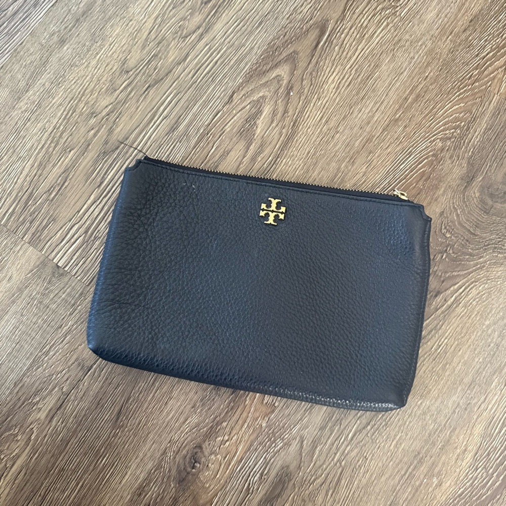 Black Leather Clutch
